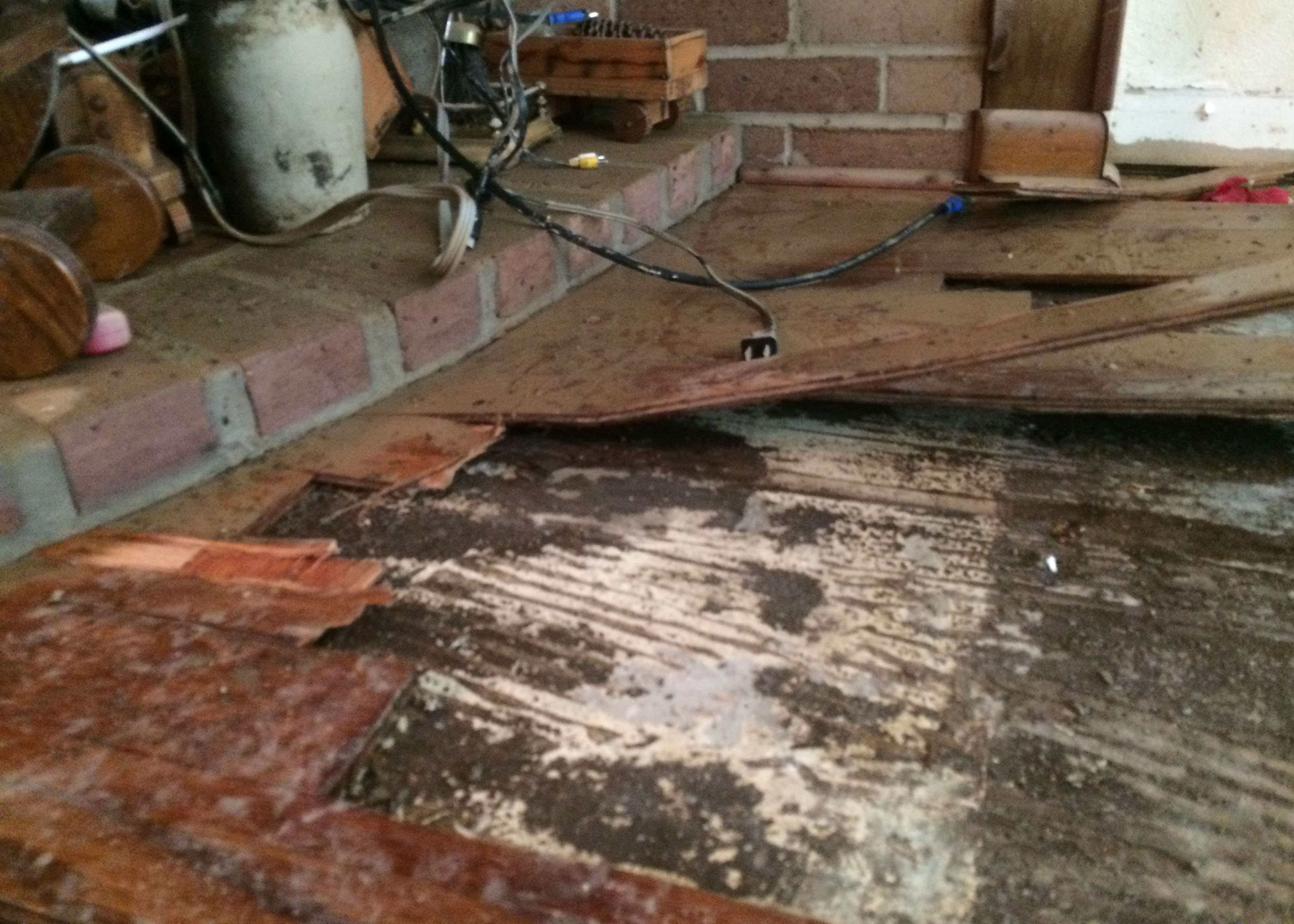Safe removal, cleaning of floors is essential after a flood